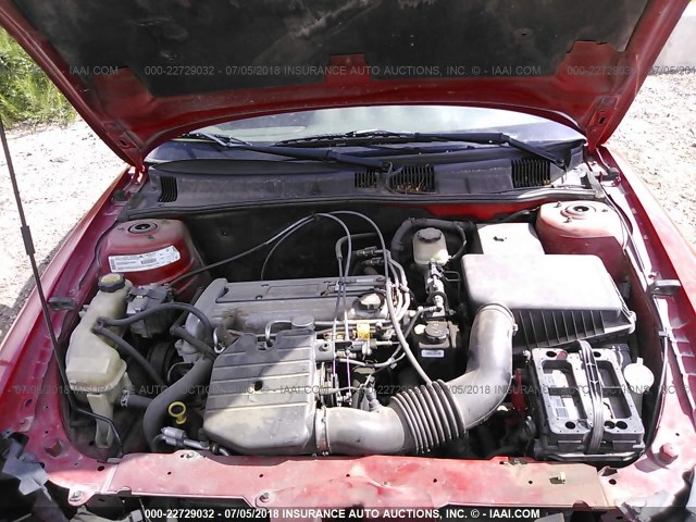 1G2NF52F12C155987 - 2002 PONTIAC GRAND AM SE1 RED photo 10