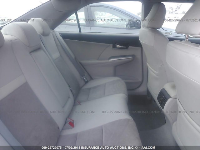 4T1BD1FK9CU031901 - 2012 TOYOTA CAMRY HYBRID/LE/XLE 浅蓝色 照片 8