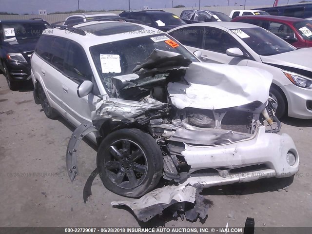 4S4BP62C077300715 - 2007 SUBARU LEGACY OUTBACK 2.5I LIMITED WHITE photo 1