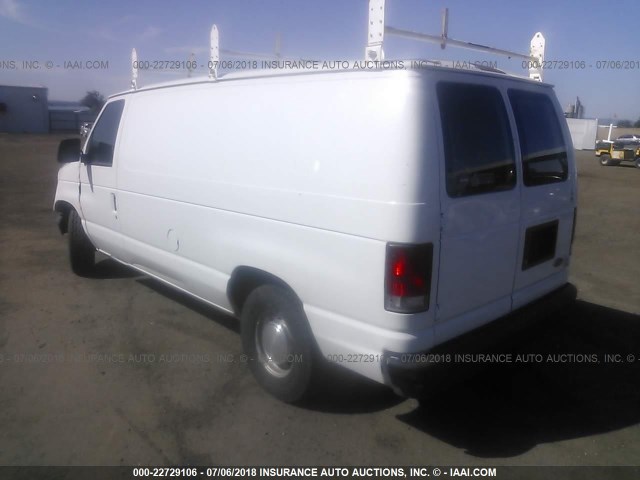 1FTRE1424XHC13779 - 1999 FORD ECONOLINE E150 VAN WHITE photo 3