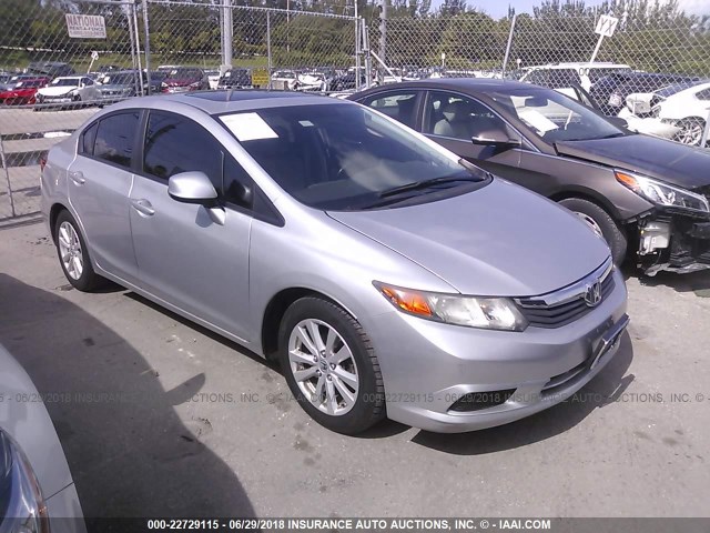 19XFB2F98CE048346 - 2012 HONDA CIVIC EXL Gümüş foto 1