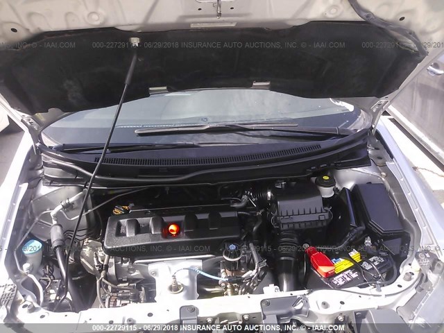 19XFB2F98CE048346 - 2012 HONDA CIVIC EXL Gümüş foto 10