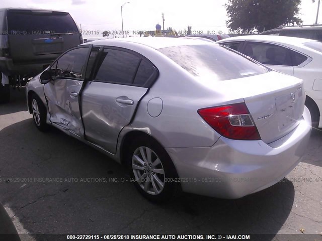 19XFB2F98CE048346 - 2012 HONDA CIVIC EXL Gümüş foto 3