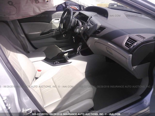 19XFB2F98CE048346 - 2012 HONDA CIVIC EXL Gümüş foto 5