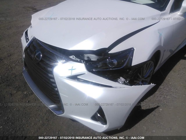 JTHBA1D20H5055620 - 2017 LEXUS IS 200T WHITE photo 6