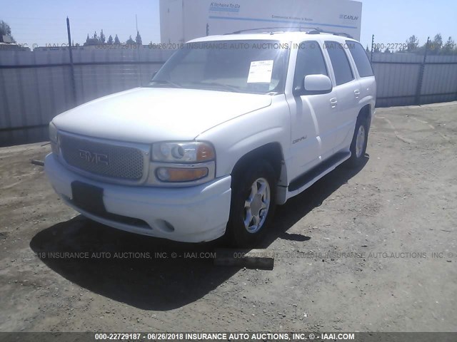 1GKEK63U72J106383 - 2002 GMC DENALI WHITE photo 2