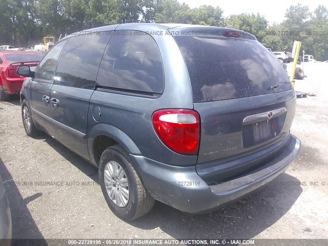 1A4GP45R36B584474 - 2006 CHRYSLER TOWN & COUNTRY  BLUE photo 3