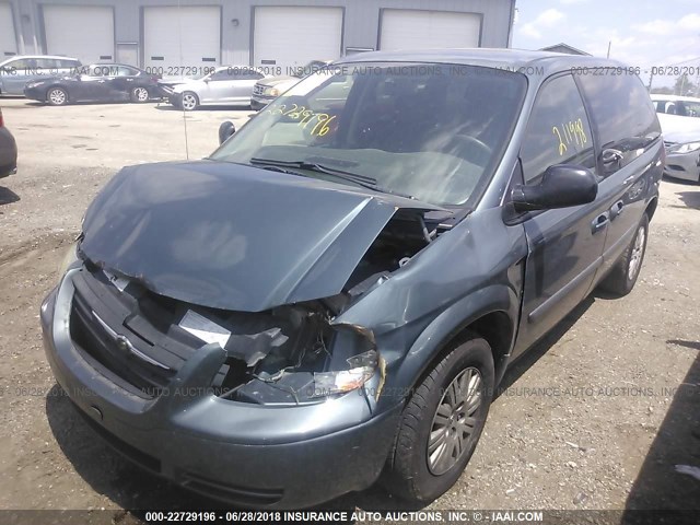 1A4GP45R36B584474 - 2006 CHRYSLER TOWN & COUNTRY  BLUE photo 6