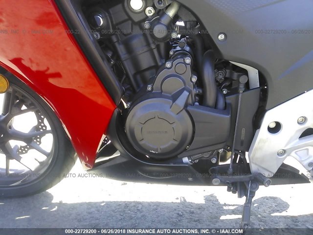 MLHPC4461E5100207 - 2014 HONDA CBR500 R RED photo 9