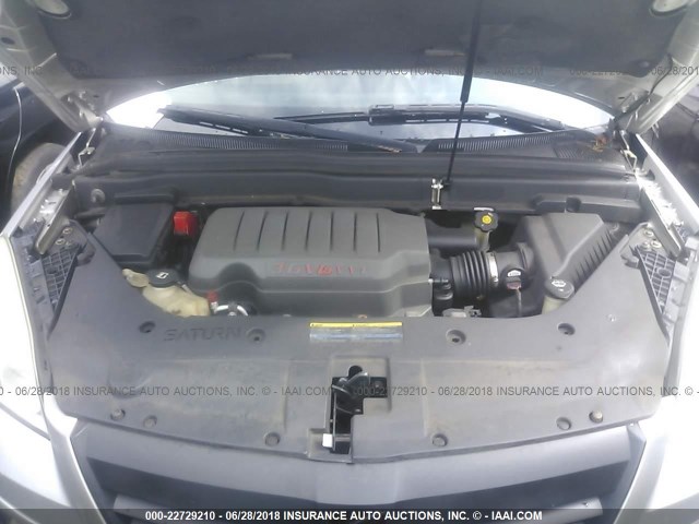 5GZEV23757J164584 - 2007 SATURN OUTLOOK XR ვერცხლისფერი ფოტო 10