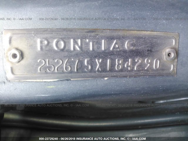 252675X184290 - 1965 PONTIAC CATALINA CONVERTIBLE  BLUE photo 9