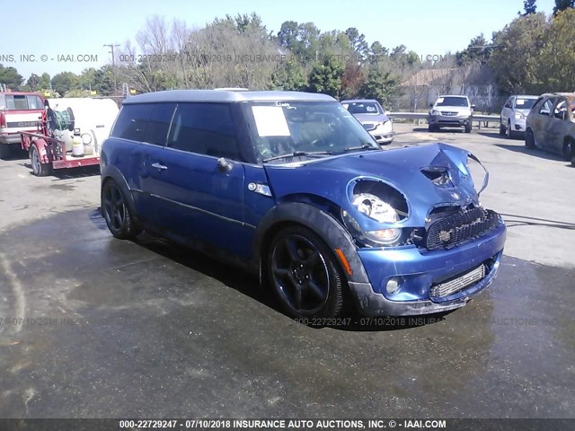 WMWMM33548TP70501 - 2008 MINI COOPER S CLUBMAN BLUE photo 1