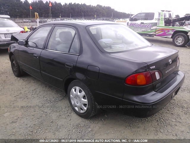 2T1BR12E7YC262807 - 2000 TOYOTA COROLLA VE/CE/LE BLACK photo 3