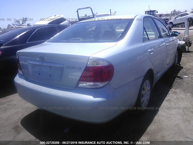 4T1BE30K96U645000 - 2006 TOYOTA CAMRY LE/XLE/SE 浅蓝色 照片 4