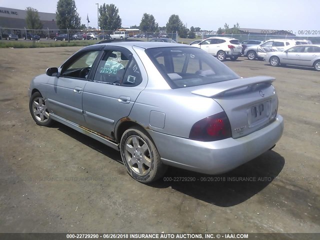 3N1AB51D94L729588 - 2004 NISSAN SENTRA SE-R SPEC V SILVER photo 3