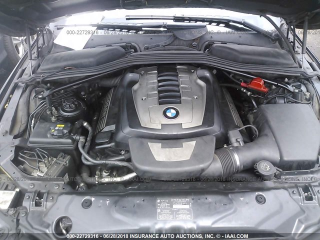 WBANW53558CT50997 - 2008 BMW 550 I BLUE photo 10