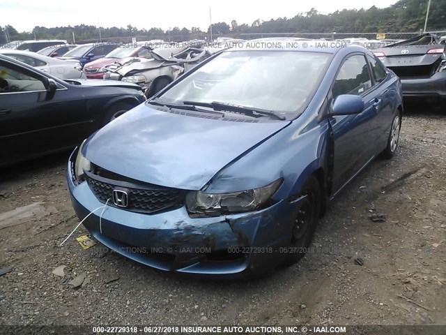 2HGFG1B66BH500886 - 2011 HONDA CIVIC LX BLUE photo 6