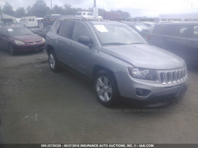 1C4NJCBAXGD611392 - 2016 JEEP COMPASS SPORT SILVER photo 1