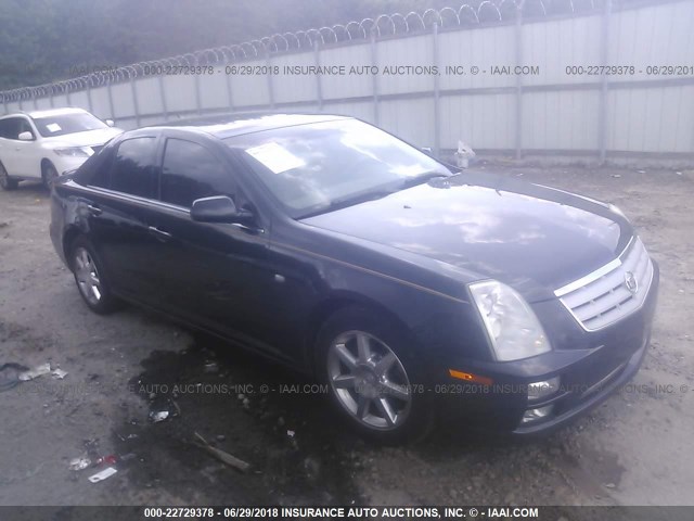 1G6DW677550183153 - 2005 CADILLAC STS BLACK photo 1