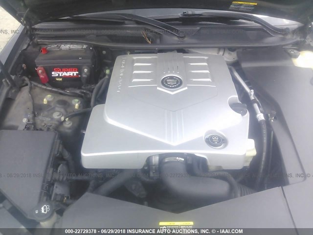 1G6DW677550183153 - 2005 CADILLAC STS BLACK photo 10