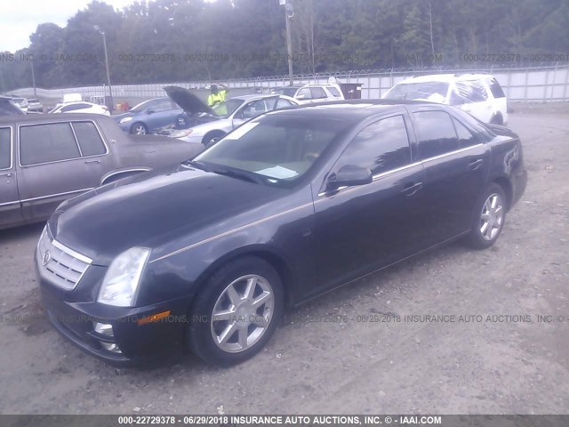 1G6DW677550183153 - 2005 CADILLAC STS BLACK photo 2