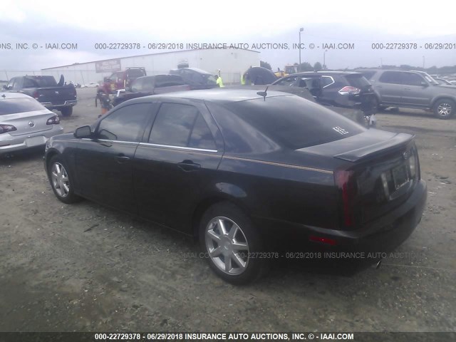 1G6DW677550183153 - 2005 CADILLAC STS BLACK photo 3
