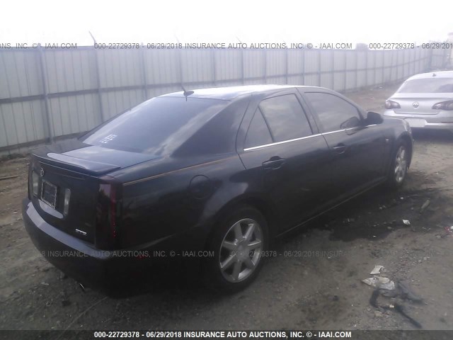 1G6DW677550183153 - 2005 CADILLAC STS BLACK photo 4