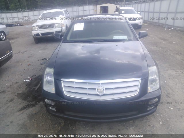 1G6DW677550183153 - 2005 CADILLAC STS BLACK photo 6