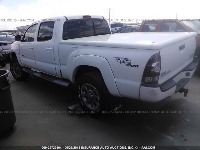 5TEKU72NX6Z229048 - 2006 TOYOTA TACOMA DBL CAB PRERUNNER LNG BED WHITE photo 3