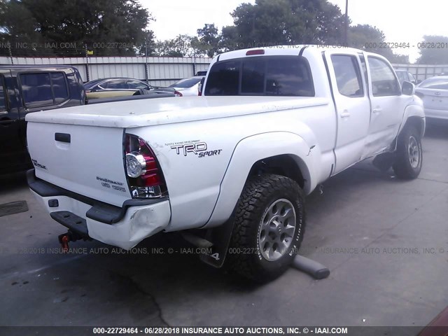 5TEKU72NX6Z229048 - 2006 TOYOTA TACOMA DBL CAB PRERUNNER LNG BED WHITE photo 4