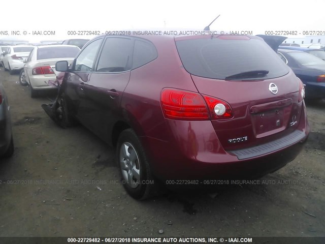 JN8AS58V19W186562 - 2009 NISSAN ROGUE S/SL RED photo 3