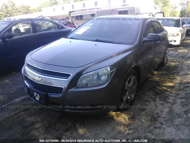 1G1ZD5EB7AF271812 - 2010 CHEVROLET MALIBU 2LT GRAY photo 2