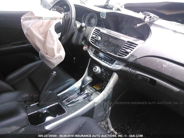 1HGCR2F84DA268305 - 2013 HONDA ACCORD EXL GRAY photo 5