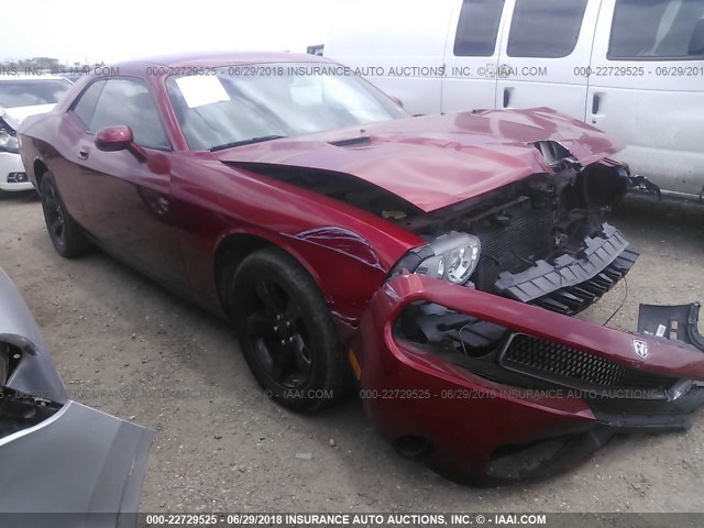 2B3CJ4DV0AH102842 - 2010 DODGE CHALLENGER SE RED photo 1