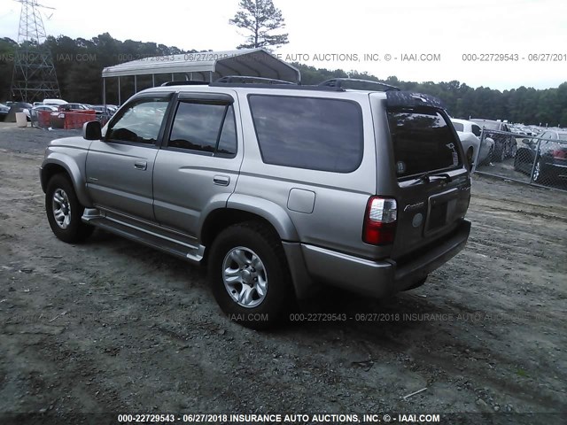 JT3HN86RX20378391 - 2002 TOYOTA 4RUNNER SR5 SILVER photo 3