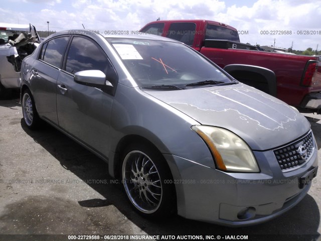 3N1AB61E08L628962 - 2008 NISSAN SENTRA 2.0/2.0S/2.0SL GRAY photo 1