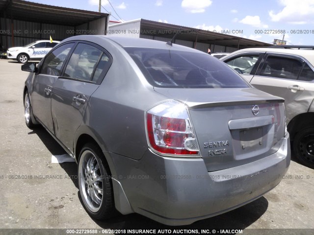 3N1AB61E08L628962 - 2008 NISSAN SENTRA 2.0/2.0S/2.0SL GRAY photo 3
