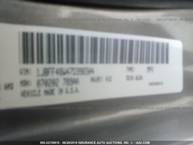 1J8FF48W47D396504 - 2007 JEEP PATRIOT LIMITED TAN photo 9