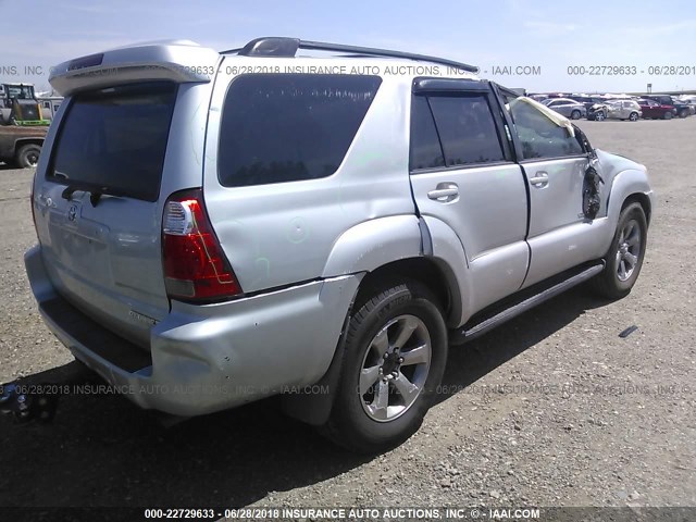 JTEBT17R480069324 - 2008 TOYOTA 4RUNNER LIMITED SILVER photo 4