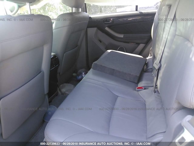 JTEBT17R480069324 - 2008 TOYOTA 4RUNNER LIMITED SILVER photo 8