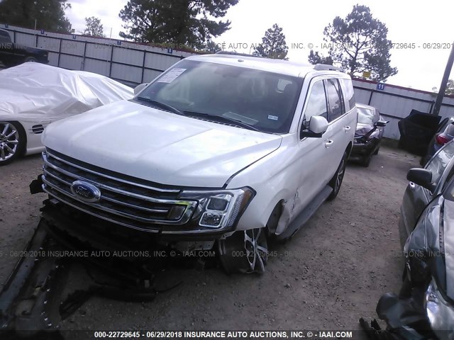 1FMJU1HT4JEA23892 - 2018 FORD EXPEDITION XLT WHITE photo 2