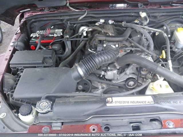 1J4GA59158L524513 - 2008 JEEP WRANGLER UNLIMITED SAHARA მუქწითელი ფოტო 10