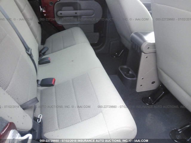 1J4GA59158L524513 - 2008 JEEP WRANGLER UNLIMITED SAHARA მუქწითელი ფოტო 8