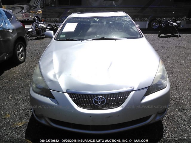 4T1CA38P44U002101 - 2004 TOYOTA CAMRY SOLARA SE/SLE SILVER photo 6