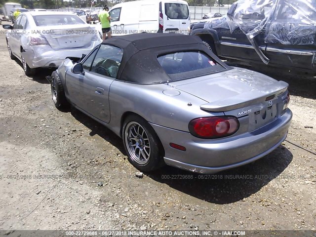 JM1NB354940409052 - 2004 MAZDA MX-5 MIATA SPEED SILVER photo 3