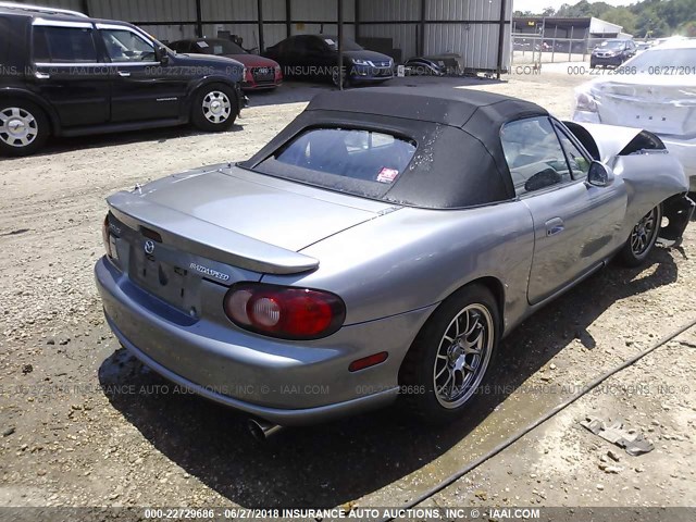 JM1NB354940409052 - 2004 MAZDA MX-5 MIATA SPEED SILVER photo 4