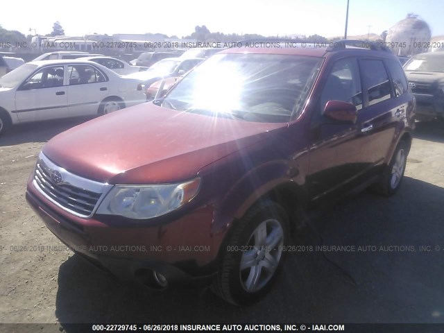 JF2SH64669H709731 - 2009 SUBARU FORESTER 2.5X LIMITED RED photo 2