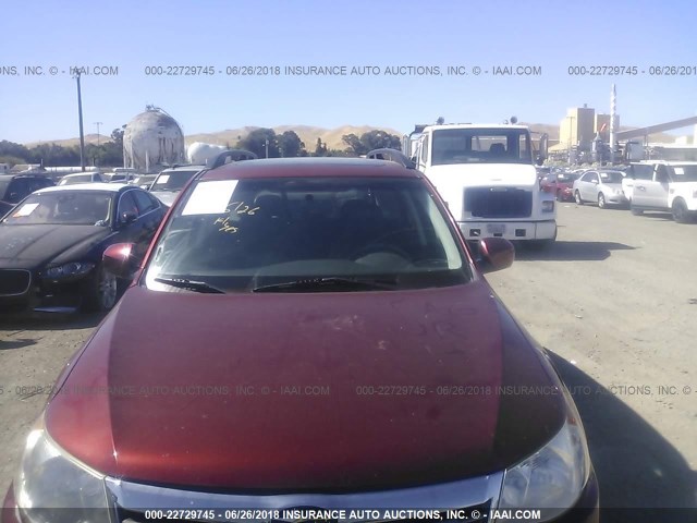 JF2SH64669H709731 - 2009 SUBARU FORESTER 2.5X LIMITED RED photo 6