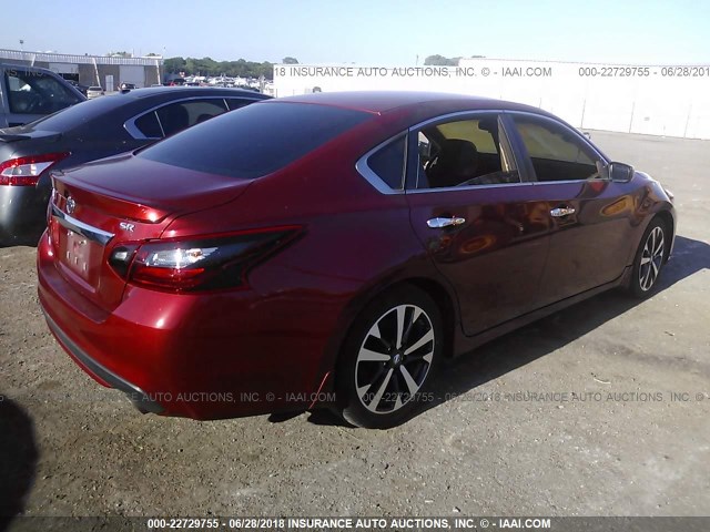 1N4AL3AP6HN336815 - 2017 NISSAN ALTIMA 2.5/S/SV/SL/SR RED photo 4