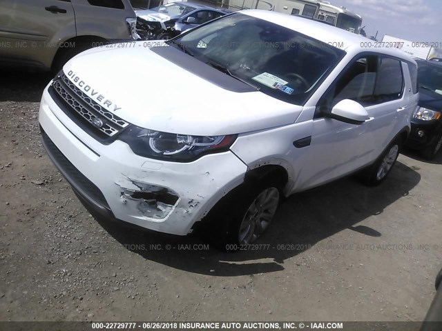 SALCP2BG5GH603402 - 2016 LAND ROVER DISCOVERY SPORT SE WHITE photo 2